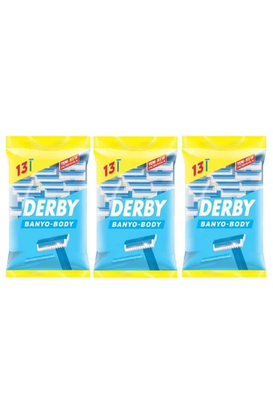 Tek Bıçaklı Banyo Tıraş Bıçağı 13'lü X 3 Paket ürün görseli 1