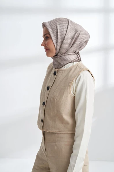 NOIRE DESEN TWİLL İPEK EŞARP - 4303 - Resim 3