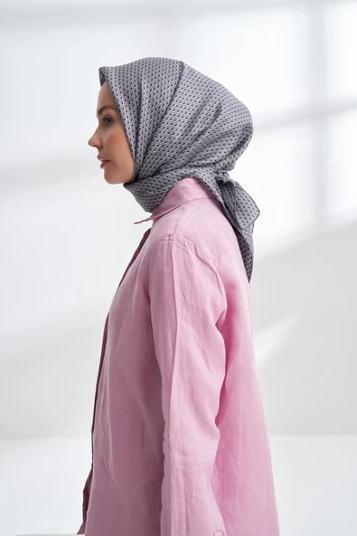 NOIRE DESEN TWİLL İPEK EŞARP - 4303 - Resim 6