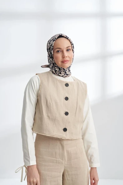 NETWORK DESEN TWILL İPEK EŞARP - 4307 - Resim 2