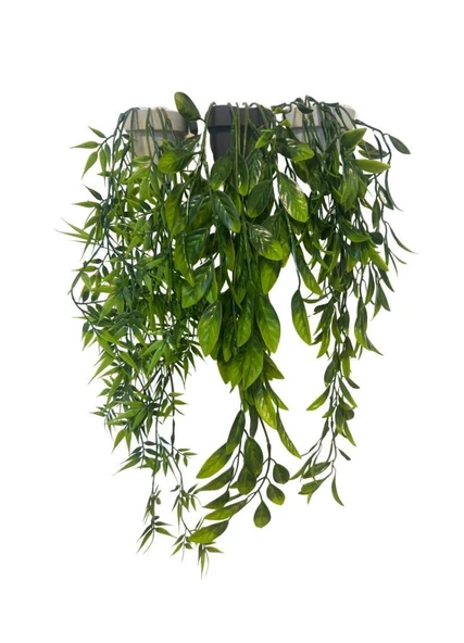Nettenevime 3lü Set Yapay Çiçek Mini Saksıda Yeşil Sarkan Bitkiler 45cm ürün görseli 1