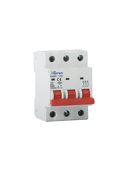 Xkoren 3x10A 10kA Xkoren Grup Sigorta KNB10-63-3C10 Eski Seri ürün görseli 1