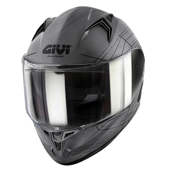 GIVI 50.7 PHOBIA KASK MAT TITANIUM - SİYAH - Resim 2