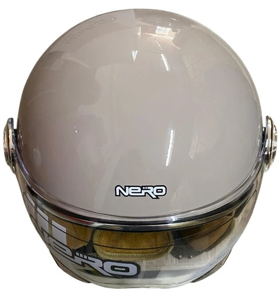 KASK ÇENESİZ Y.M NERO  BEJ - Resim 3
