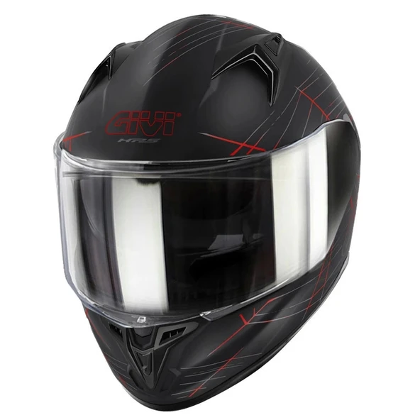 GIVI 50.7 PHOBIA KASK MAT SİYAH - KIRMIZI ürün görseli 1