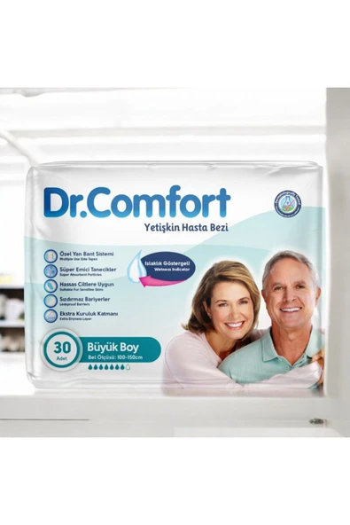Dr Comfort Belbantlı Hasta Bezı 30lu Large ürün görseli 1