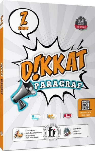 7. Sınıf Dikkat Paragraf Soru Bankası Fi Yayınları ürün görseli 1
