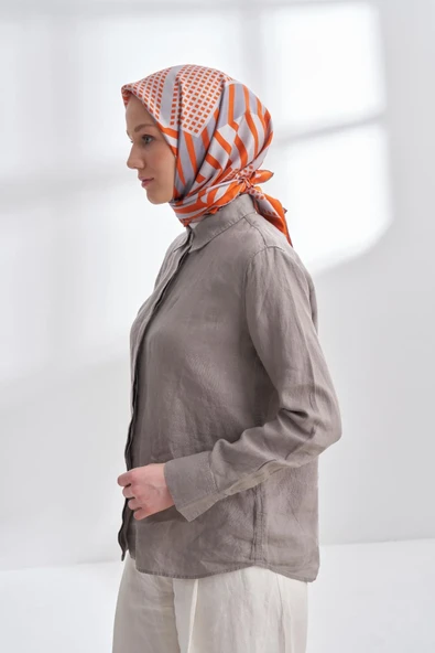 ARCHWAY DESEN TWILL İPEK EŞARP - 4302 - Resim 8