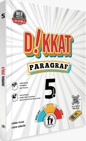 5. Sınıf Dikkat Paragraf Soru Bankası Fi Yayınları ürün görseli 1
