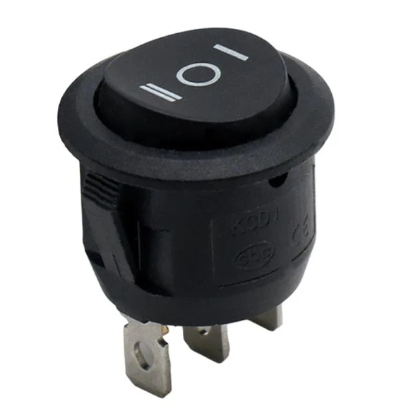 IC-134 Yuvarlak Işıksız On-Off-On 3P Anahtar ürün görseli 1