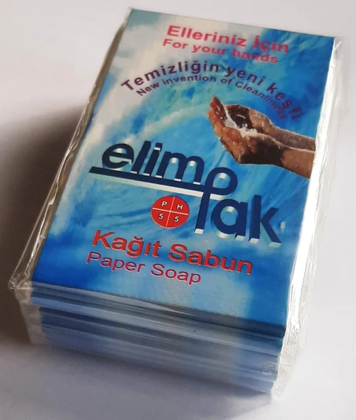 KAĞIT SABUN, ÇANTA-CEP TİPİ-ELİMPAK KLASİK KAĞIT SABUN- 150 ADET- YERLİ ÜRETİM- ürün görseli 1