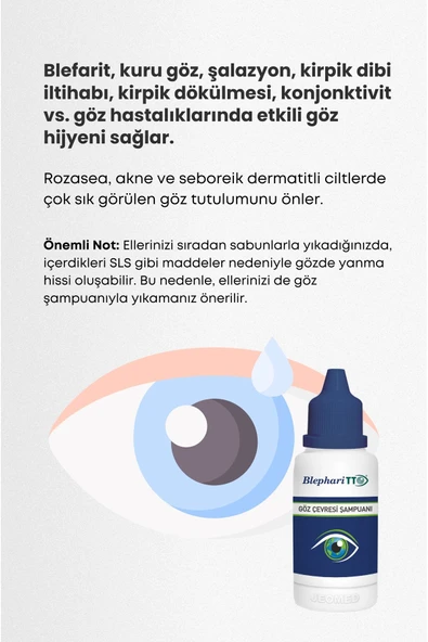 Blepharitto Göz Çevresi Şampuanı 65 ml - Resim 4