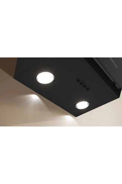 DVK6J360 Siyah Cam Duvar Tipi Davlumbaz - Resim 3