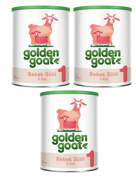 Golden Goat 1 Keçi Sütlü Bebek Sütü 400 gr 3 Adet ürün görseli 1
