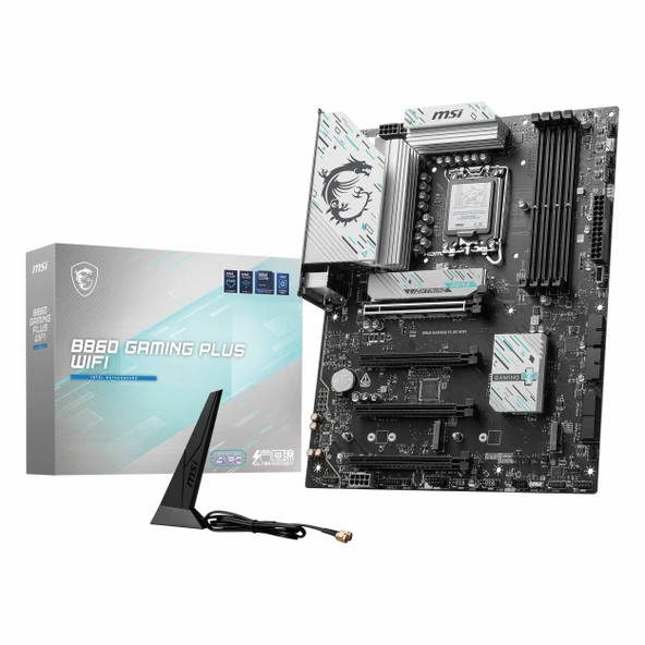MSI B860 Gaming Plus WiFi DDR5 (8600MHz)OC M.2 HDMI/DP/USB-C PCIe 5.0 1851P ATX Anakart ürün görseli 1