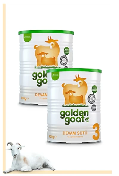 Golden Goat 3 Keçi Sütlü Devam Sütü 400 gr 2 Adet ürün görseli 1