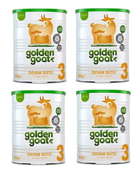 Golden Goat 3 Keçi Sütlü Devam Sütü 400 gr 4 Adet ürün görseli 1