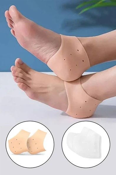 Mucit Home Topuk Gömleği Diken Çorabı Koruyucu Gömlek Tabanlık Silikon Esnek Çorap Gömleği Koruyucu ürün görseli 1