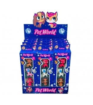 2053 - PET WORLD 3LÜ HAYVAN SETİ STANDLI 12 - Resim 2