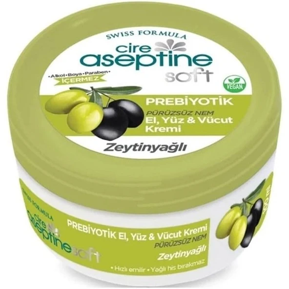 CİRE ASEPTİNE SOFT PREBİYOTİK ZEYTİNYAĞLI EL, YÜZ VE VÜCUT KREMİ 75 ML ürün görseli 1