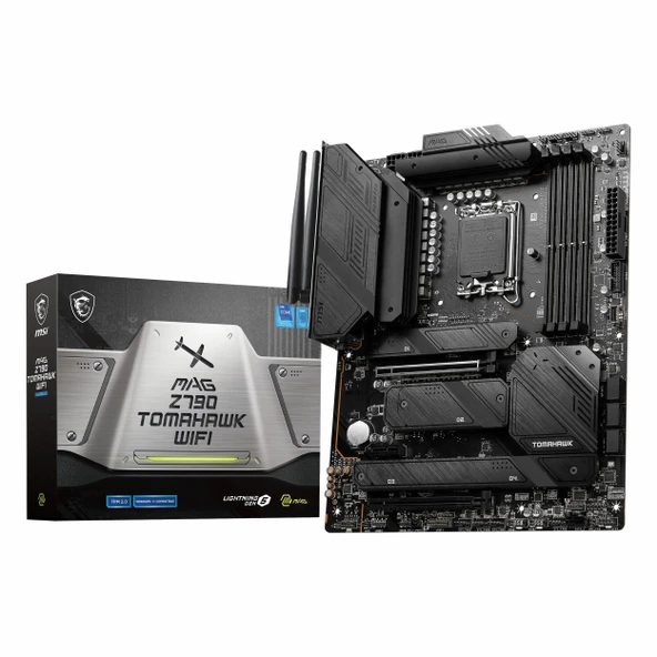 MSI MAG Z790 Tomahawk WiFi DDR5 (7200MHz)OC M.2 HDMI/DP/USB-C PCIe 5.0 1700P ATX Anakart ürün görseli 1