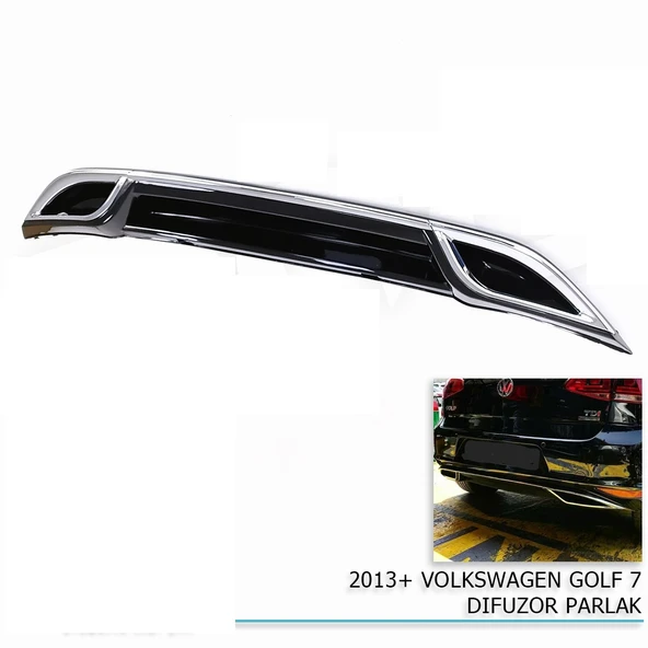 Golf 7 Difüzör Parlak Siyah 2013+ ürün görseli 1