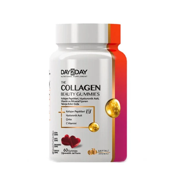 Day2day The Collagen Beauty Gummies 60 Çiğnenebilir Jel Form ürün görseli 1