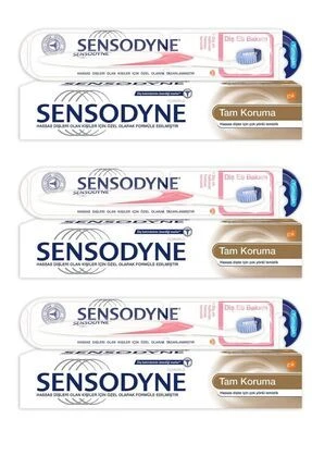 Sensodyne Tam Koruma Diş Macunu 75Ml + Diş Eti Bakımı Fırça Seti X3 ADET ürün görseli 1