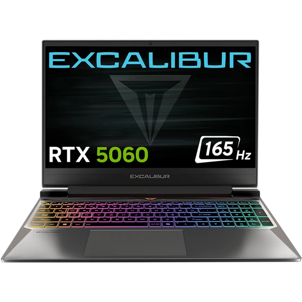 Casper Excalibur G870 Series 2 Intel Core 7-240H 32GB 500GB 8GB RTX5060 165HZ 15.6" Freedos Gaming Laptop G870.240H-DV60X-C ürün görseli 1