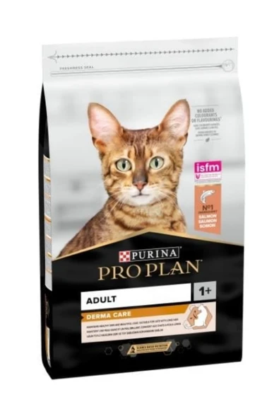 Derma Care Somonlu Tüy Sağlığı Destekleyici Kedi Maması 10 Kg ürün görseli 1