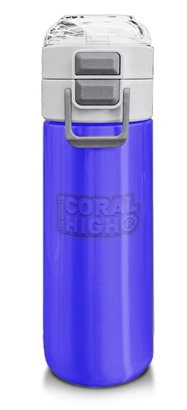 Coral High 500 ml Pipetli ve Direkt İçim Çelik Termos/Matara - Erkek Çocuk -  Açık Mor ürün görseli 1