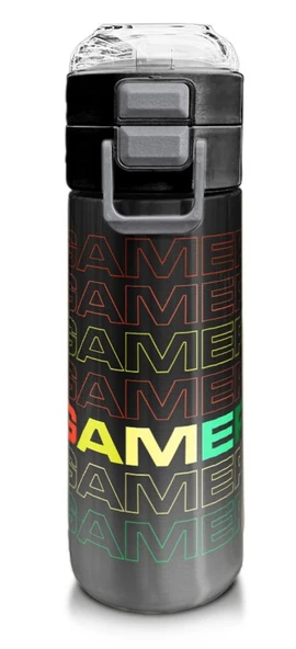 Coral High 500 ml Paslanmaz Çelik Okul Termosu/Suluk/Matara - Erkek Çocuk - Siyah Gri Gamer Desenli - Sızdırma Yapmaz ürün görseli 1
