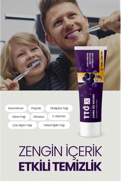 Tto X Kara Mürverli Diş Macunu 75ml - Resim 3