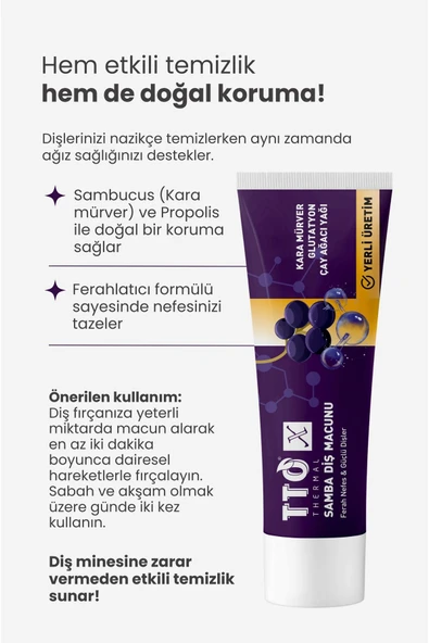 Tto X Kara Mürverli Diş Macunu 75ml - Resim 6