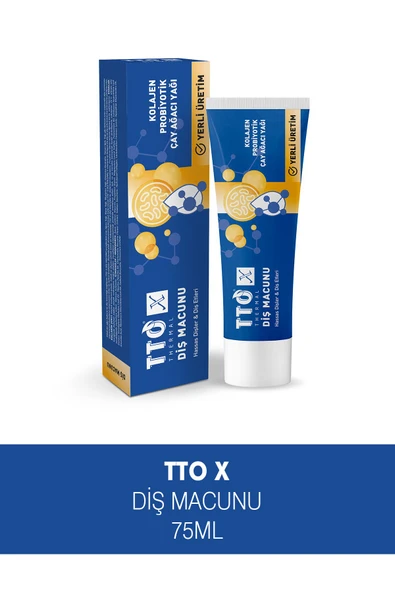 Tto X Diş Macunu Kolajen Çay Ağacı Yağ Hassas Dişler 75ml ürün görseli 1