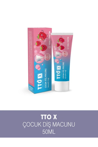 Tto X Çocuk Diş Macunu Çilek Aromalı 50ml ürün görseli 1