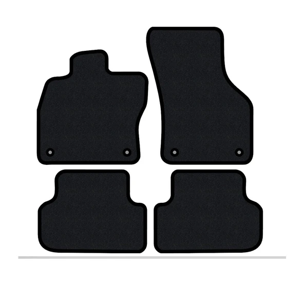 Mitsubishi Pajero 2006-2018 Lüks Halı Paspas Seti Siyah ürün görseli 1
