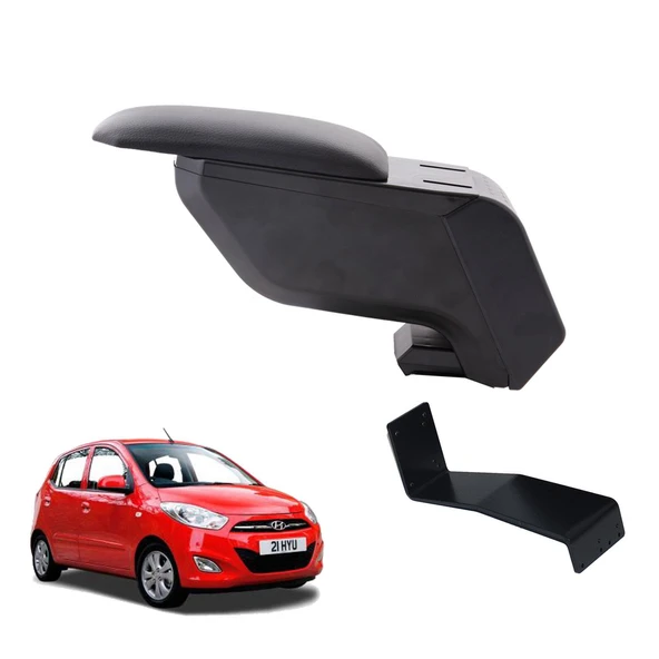 Hyundai i10 2008 Delmesiz Çelik Ayaklı Siyah Kolçak Kol Dayama ürün görseli 1