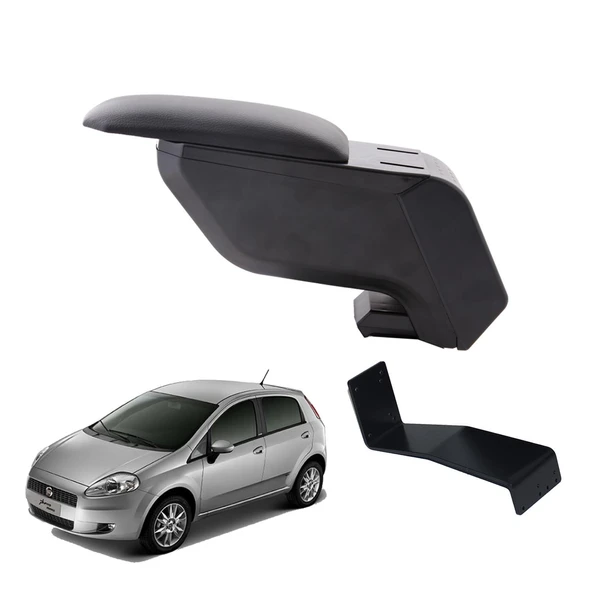 Fiat Grande Punto 2008 Delmesiz Çelik Ayaklı Siyah Kolçak Kol Dayama ürün görseli 1