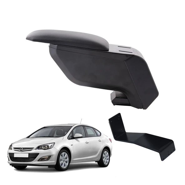 Opel Astra J 2016 Sedan Delmesiz Çelik Ayaklı Siyah Kolçak Kol Dayama ürün görseli 1