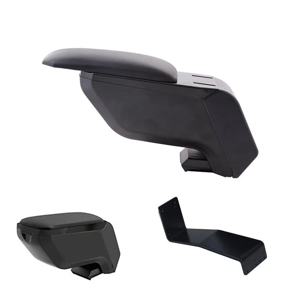 Peugeot 206 Delmesiz Çelik Ayaklı Siyah Kolçak Kol Dayama ürün görseli 1