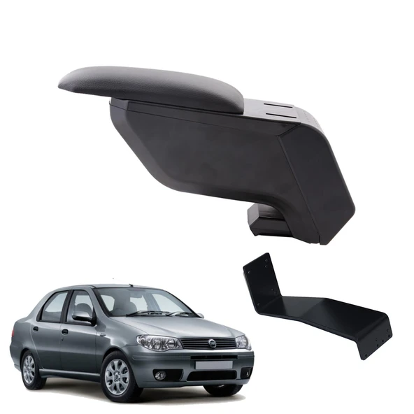 Fiat Albea 2008 Delmesiz Çelik Ayaklı Siyah Kolçak Kol Dayama ürün görseli 1