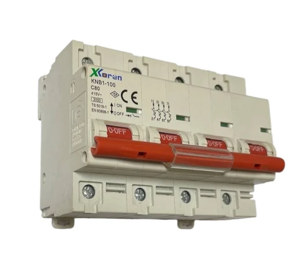 Xkoren 4x80A C Tipi 4 Kutuplu 3kA Grup Sigorta ürün görseli 1