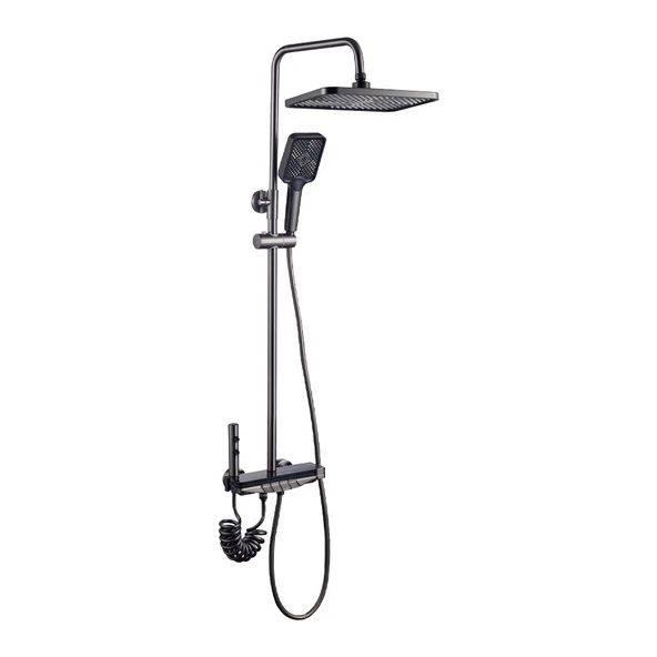 ACAR LEDLİ PİANO BANYO YAGMUR DUŞ SİSTEMİ (ANTRASİT) ürün görseli 1