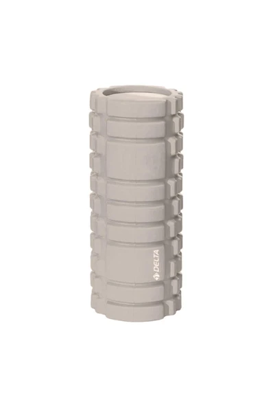 Delta Yüksek Yoğunlukta Orta Sert Deluxe Foam Roller Masaj Köpüğü Pilates Masaj Rulosu-GRİ ürün görseli 1