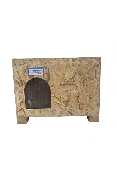 Melada Mobilya Melada Kedi Evi Dış Ortam Uygun Ahşap Kedi Evi Osb 53x41x35 Cm MLD0CAT48 ürün görseli 1