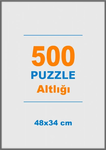 500 Parçalık Puzzle Altlığı - 48x34 cm Beyaz Puzzle Alt Tablası ürün görseli 1