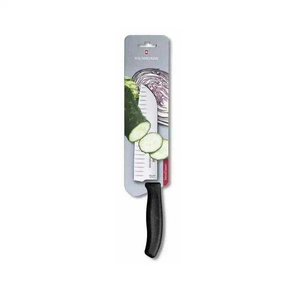 Victorinox 6.8523.17B 17cm Siyah Santoku Bıçağı, Blisterli Paket ürün görseli 1