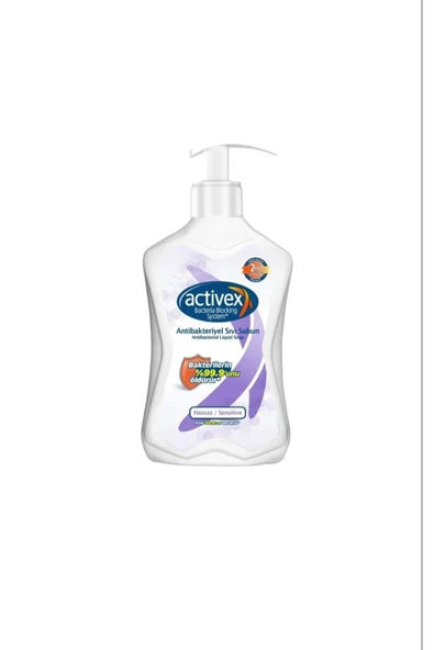 Activex Sıvı Sabun Antibakteriyel Hassas 500 Ml ürün görseli 1