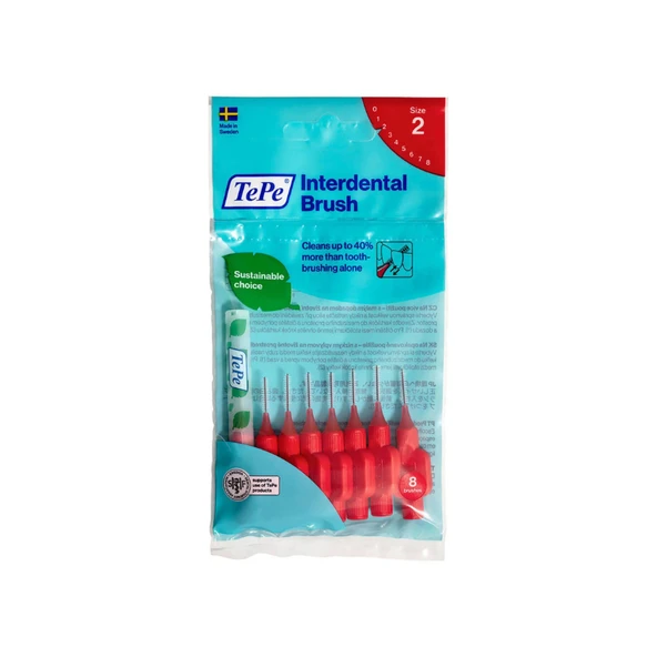 Tepe Diş Arayüz Fırçası 0.5 mm Kırmızı ürün görseli 1